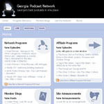 Georgia Podcast Network - design 1 - homepage